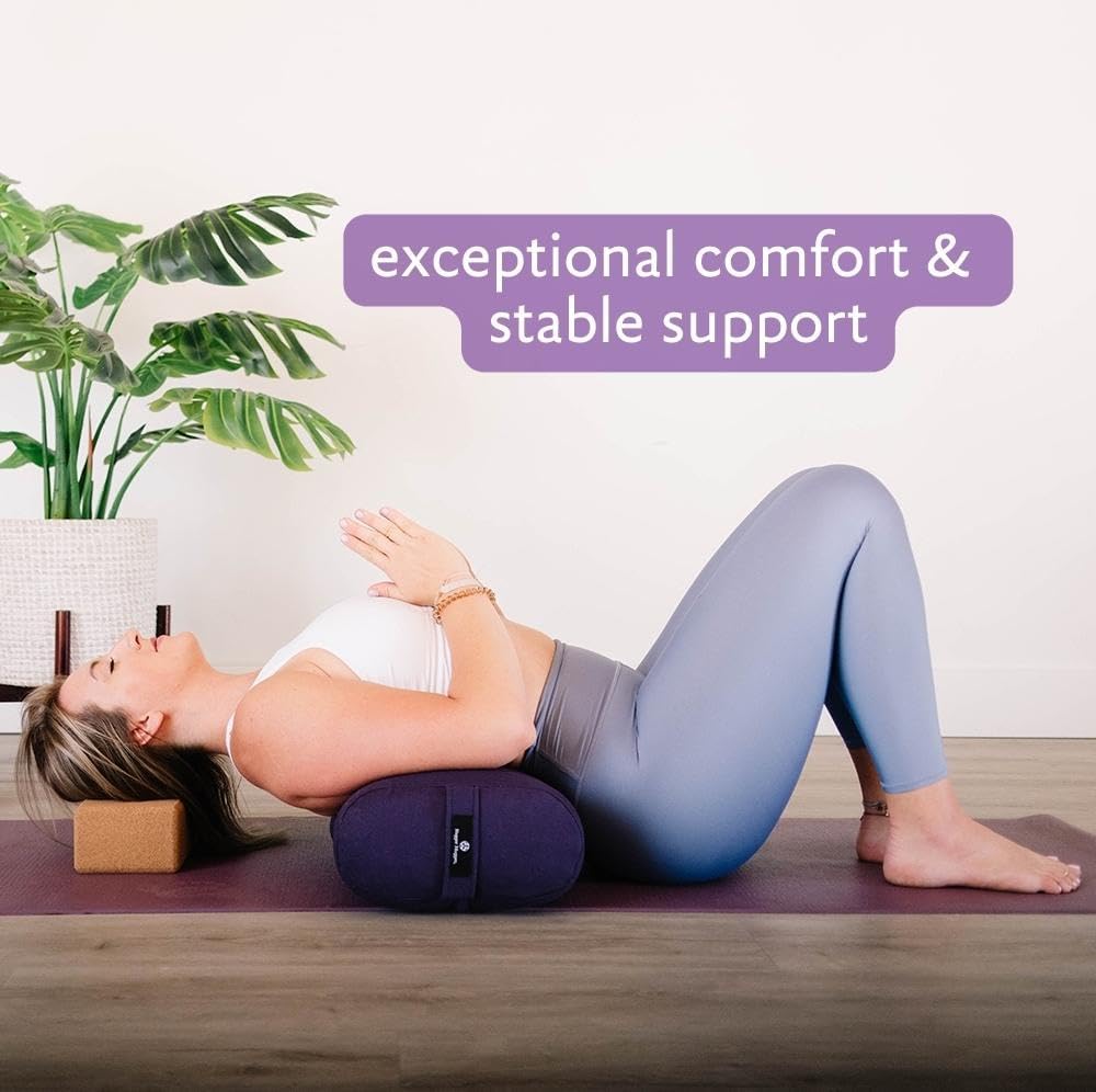 Hugger Mugger Standard Yoga Bolster - Firm, Supportive, Handmade, Durable - Image 3