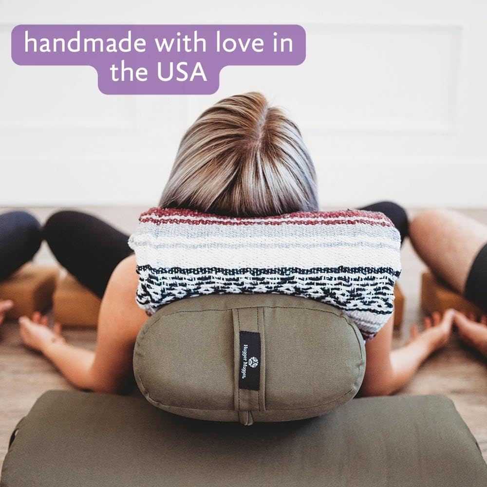 Hugger Mugger Standard Yoga Bolster - Firm, Supportive, Handmade, Durable - Image 5