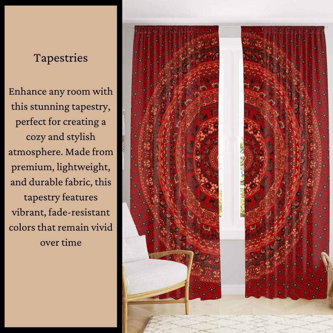 Bless International Handmade Indian hippie Bohemian Psychedelic Peacock Mandala Wall hanging College Dorm Beach Throws Table Cloth Bedding Tapestry (Blue Green, Queen(84x90Inches)(215x230Cms)) - Image 7