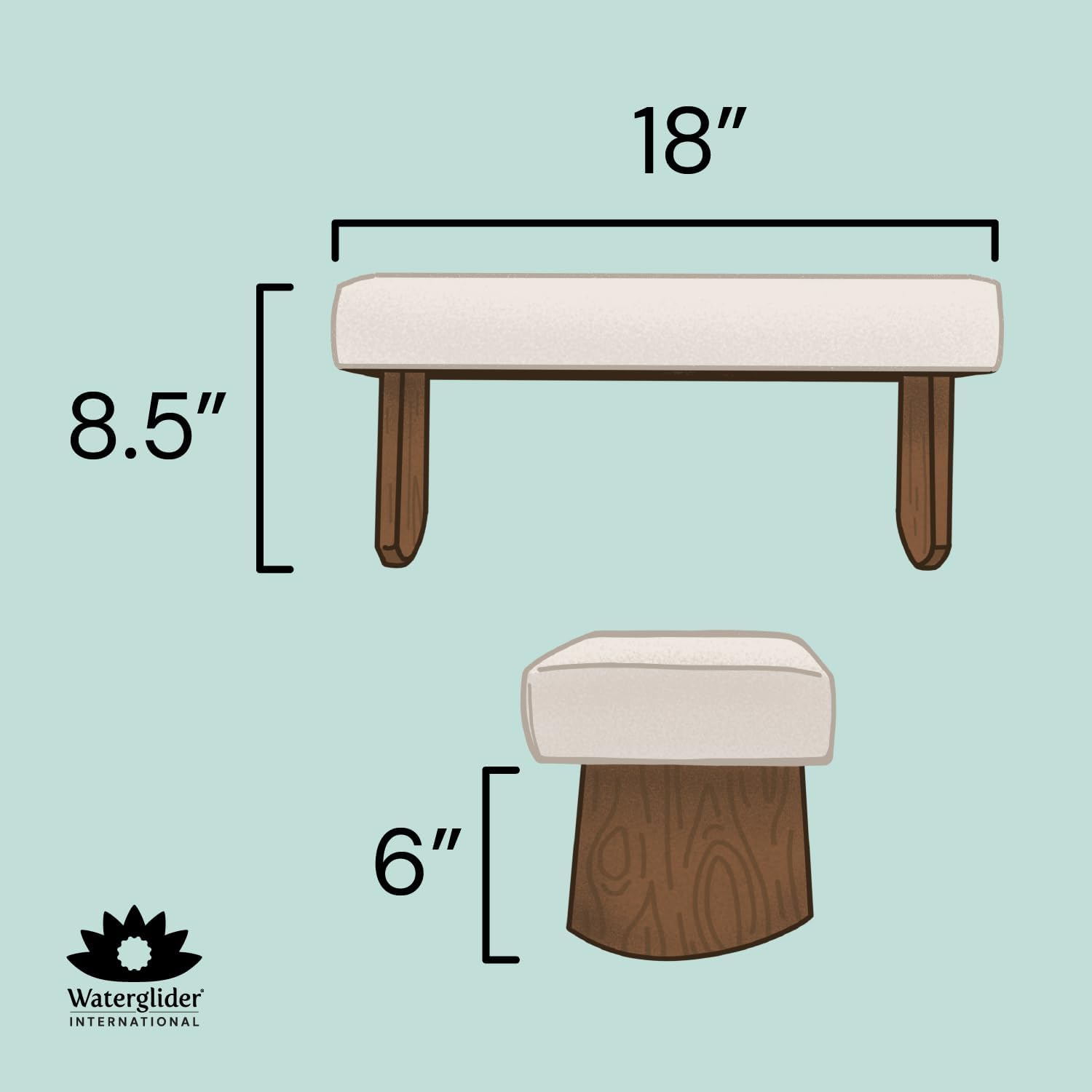 Meditation Bench (Burgundy), Seiza, Sustainable Acacia Wood with Curved Bottom Edges for the Perfect Posture, Meditation Stool, Prayer Bench, Meditation Chair, Yoga Stool - Image 2
