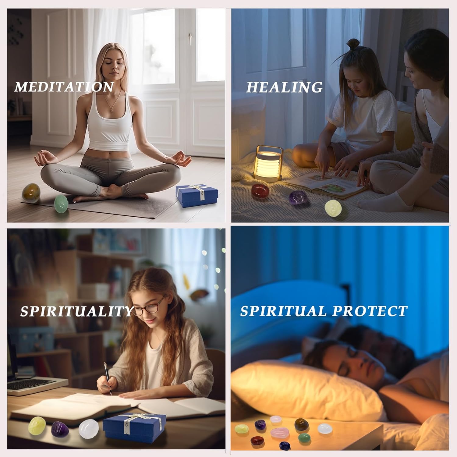 Crystals and Healing Stones, Healing Crystals, Chakra Stones,Crystals and Stones, Healing Crystals and Stones, Crystal Set, Crystal Gift Box - Image 6