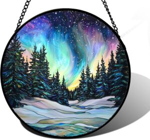 DASTOLL Stained Glass Window Hangin...