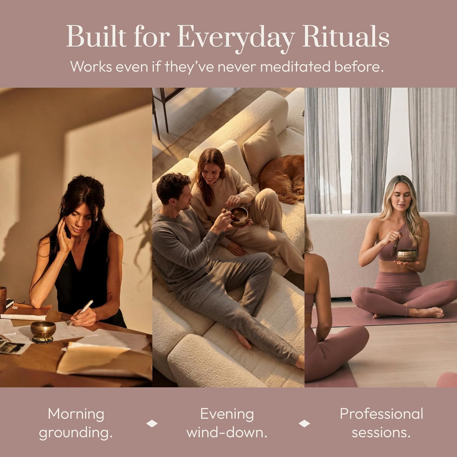 Silent Mind Tibetan Singing Bowl Set – Easy to Play & Beginner Friendly Meditation Bowl with Cushion & Mallet | Stress Relief & Mindfulness | Gift-Ready - Image 7