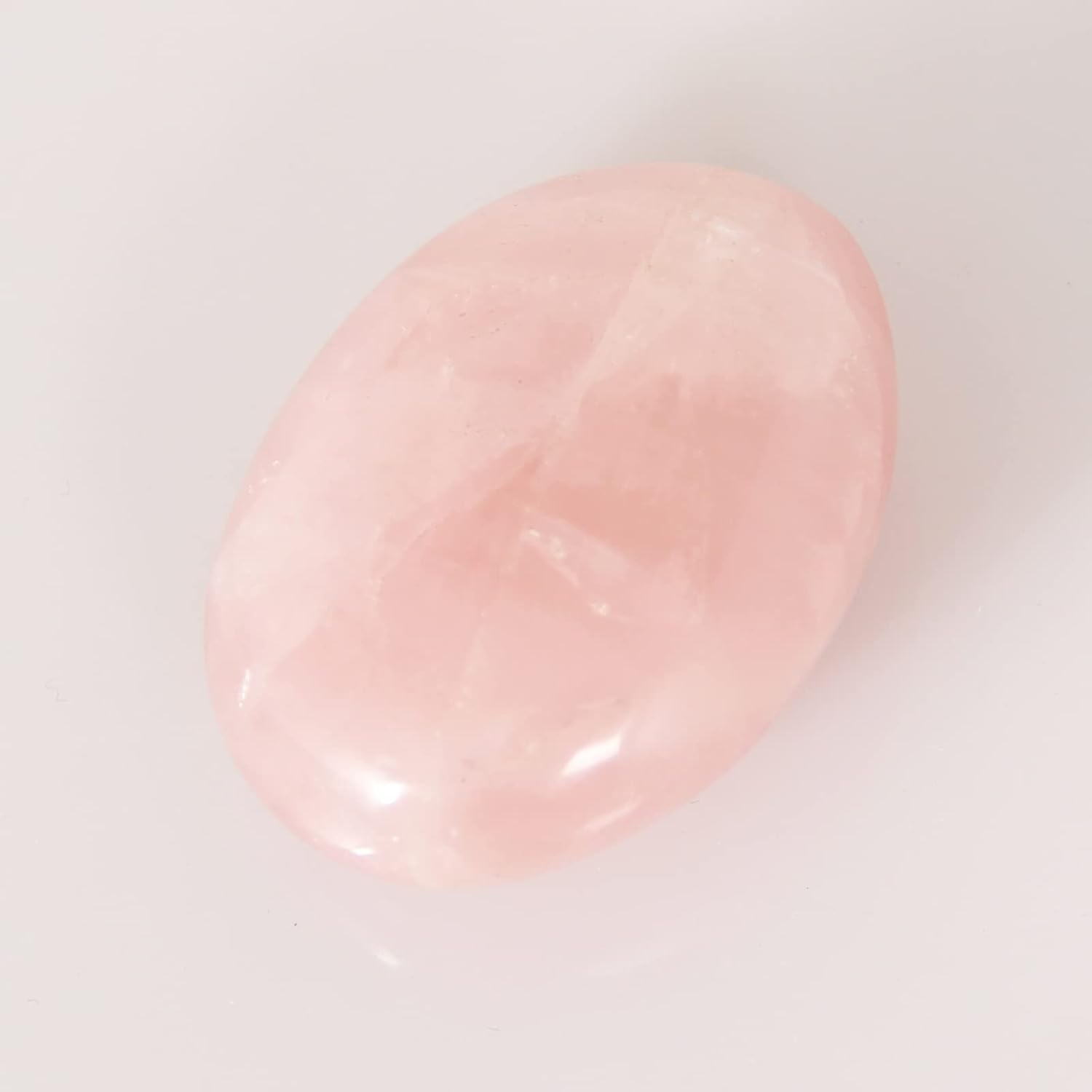 Rose Quartz Palm Stone-4 Pcs Rose Quartz Plam Stone Pocket Energy Stone, Smooth Rose Quartz Healing Crystal and Worry Stones - Image 4