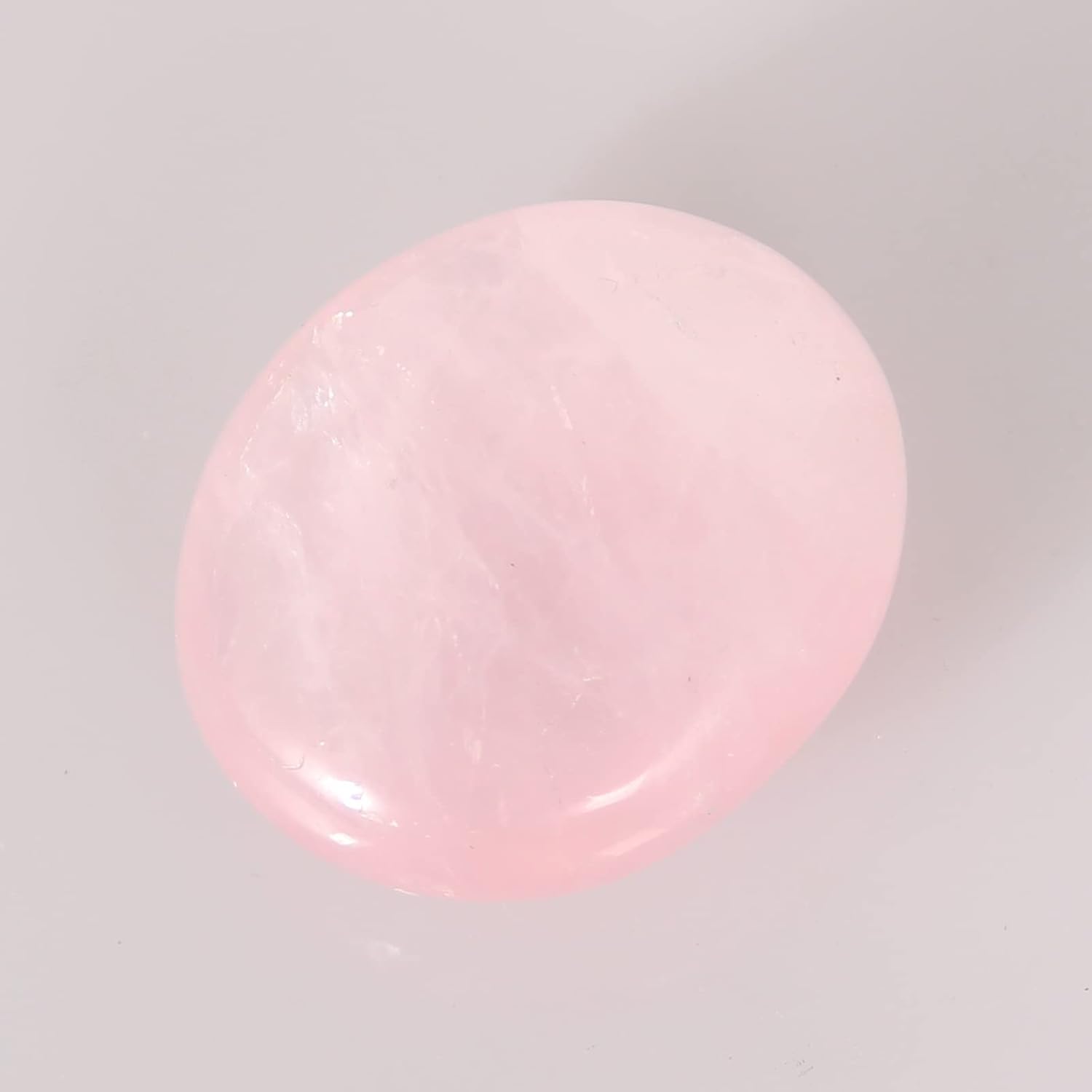 Rose Quartz Palm Stone-4 Pcs Rose Quartz Plam Stone Pocket Energy Stone, Smooth Rose Quartz Healing Crystal and Worry Stones - Image 3