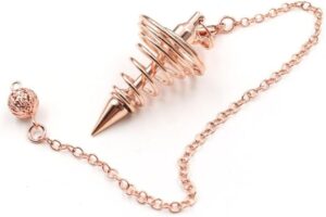 Metal Dowsing Pendulum with Chain, ...