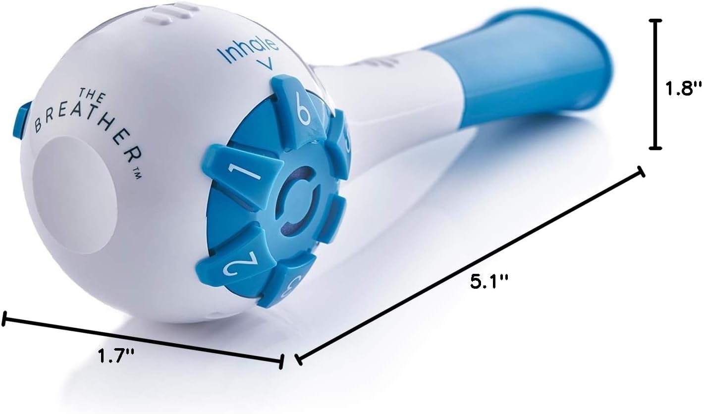 THE BREATHER │ Natural Breathing Exerciser Trainer For Drug-Free Respiratory Therapy │ Breathe Easier with Stronger Lungs │ Guided Mobile Training App Included - Image 10