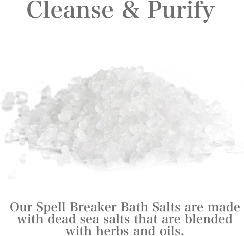 Spell Breaker Herbal Bath Salts 8 oz | Purifcation, Spiritual Cleansing & Banishing Rituals | Hoodoo Voodoo Conjure Wicca Spell - Image 3