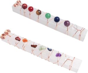 Acxico 2 pcs Round Beads and Gravel...