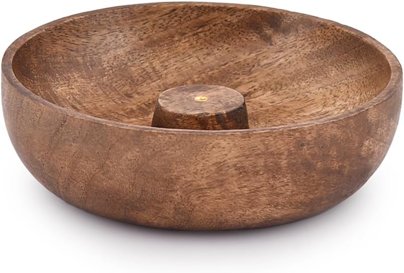 EDHAS Incense Burner Stick Holder Bowl, Ash Catcher Bowl for Home Décor, Meditation, Yoga (5" x 5" x 1.5") - Image 2