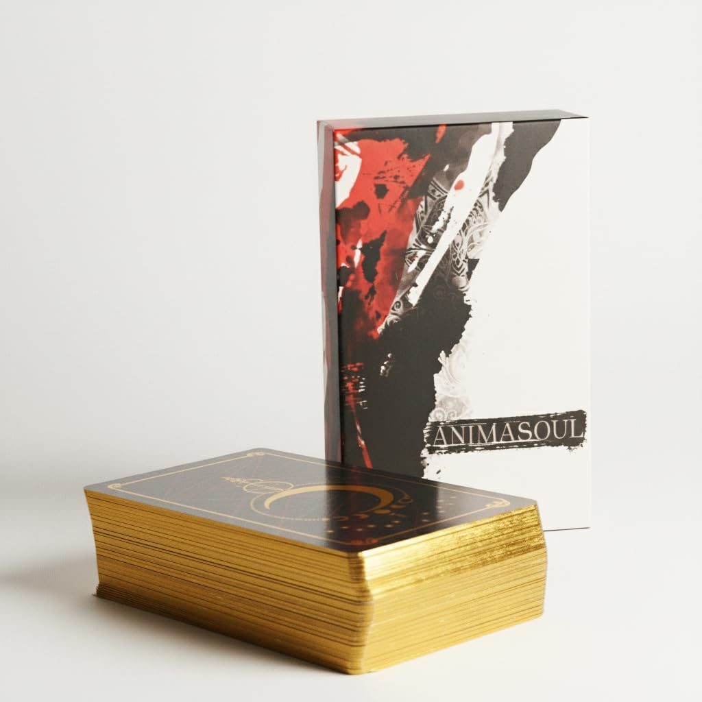 Animasoul Tarot Deck – Kickstarter Limited‑Edition 78‑Card Animal‑Spirit Tarot with Gold‑Foil Backs, Linen Finish & Gilded Edges | Lid Box | Intuitive Divination Tool