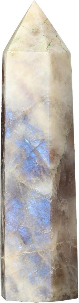 Runyangshi 1PCS Natural Crystal Moo...