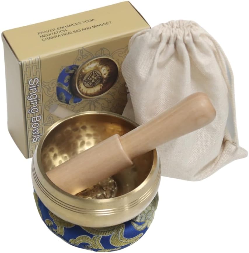 Tibetan Singing Bowl Set ,Sound Bowl Meditation Bowl,hand Hammered in Nepal For Yoga, Mindfulness, Healing & Chakra balancing,Meditation- 3.15 inch - Image 7
