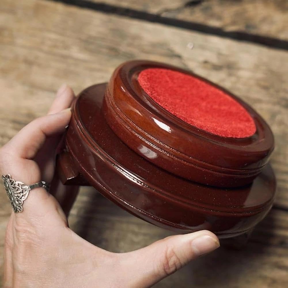 QFkris 150mm/6inch Clear Crystal Ball with Wooden Stand Fortune Teller Mystical Quartz Ball Photography Props FengShui Divination Spheres - Image 8