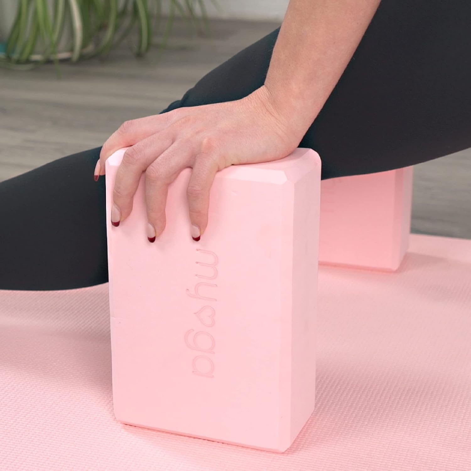 MYGA Yoga Block,Lightweight EVA Foam Yoga Brick,High Density Non-Slip Block for Yoga Poses, Pilates, Balance and Flexibility - Image 2