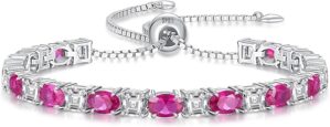 Sterling Silver Birthstone Bracelet...