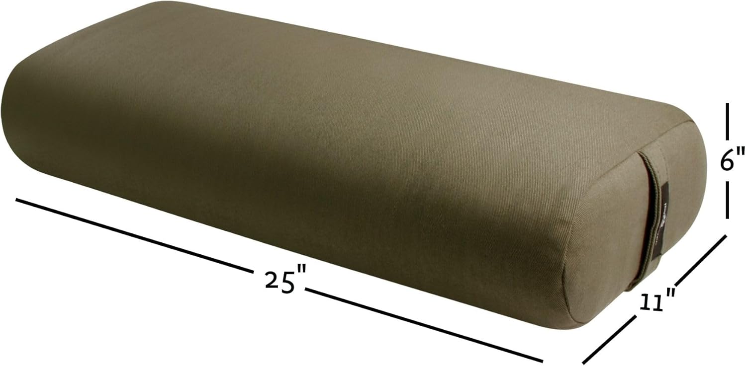 Hugger Mugger Standard Yoga Bolster - Firm, Supportive, Handmade, Durable - Image 2