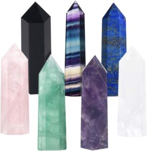 Luckeeper 7 PCS Healing Crystal Wan...
