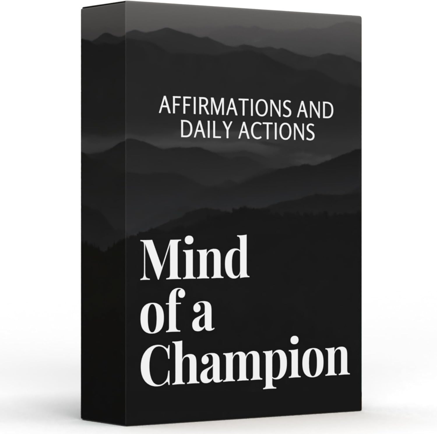 Mind Of A Champion - Motivational Cards for Men Affirmations and Action Steps to Turn Dreams into Reality - For Productivity, Personal Development, Self Care, Mindfulness, Affirmation Cards for Men