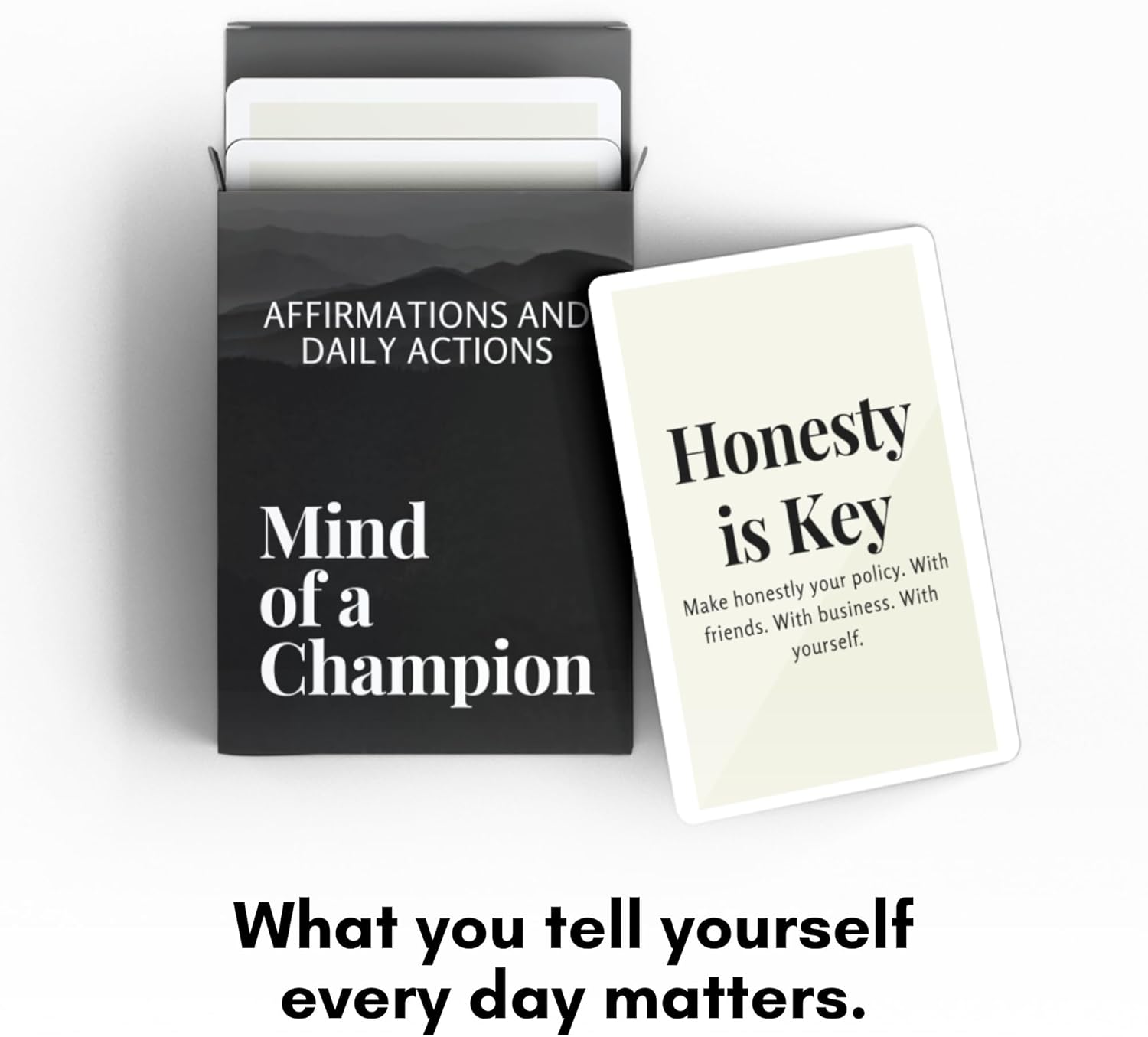 Mind Of A Champion - Motivational Cards for Men Affirmations and Action Steps to Turn Dreams into Reality - For Productivity, Personal Development, Self Care, Mindfulness, Affirmation Cards for Men - Image 2