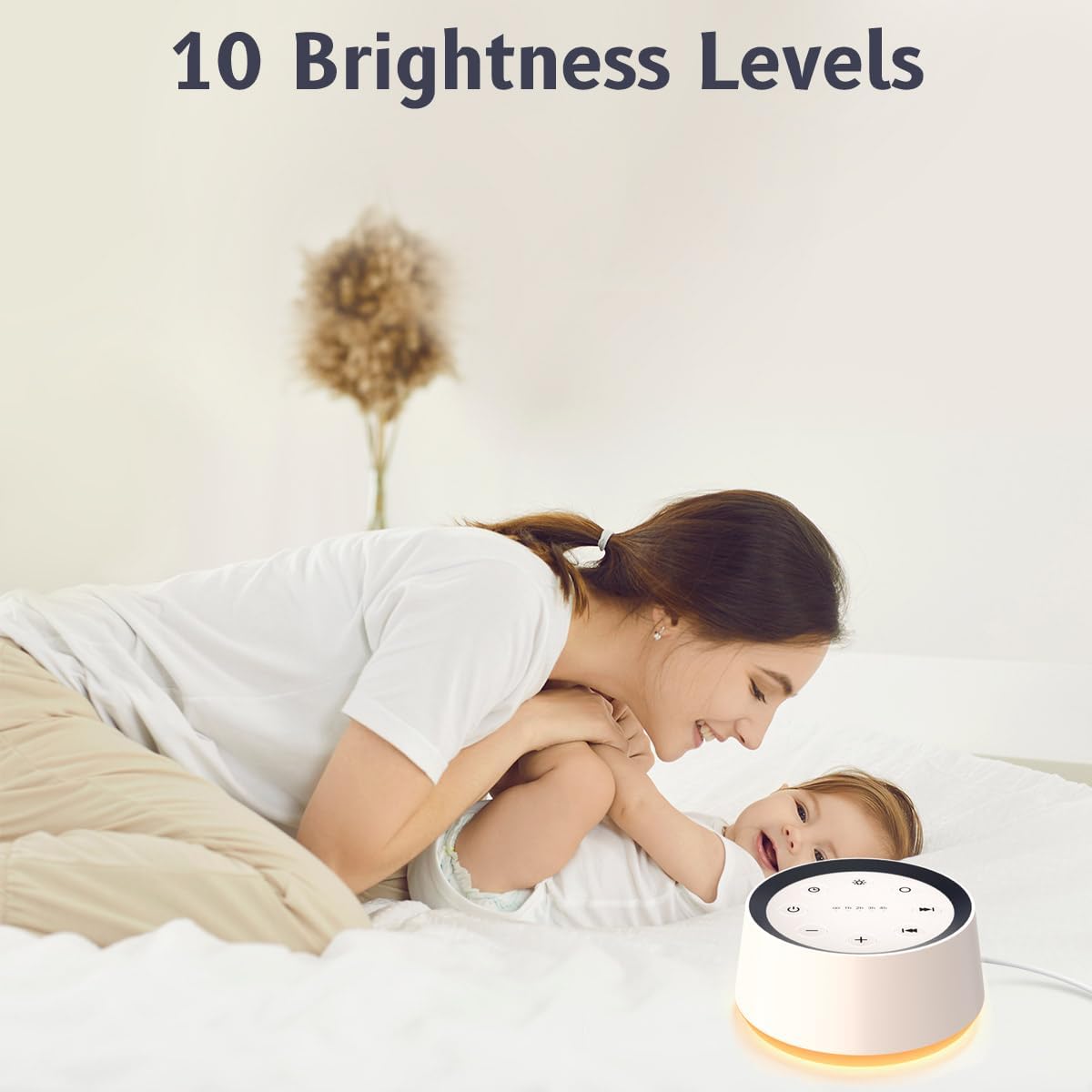 Brown Noise Sound Machine with 30 Soothing Sounds 12 Colors Night Light White Noise Machine for Adults Baby Kids Sleep Machines Memory Function 36 Volume Levels 5 Timers for Home Office Travel - Image 4