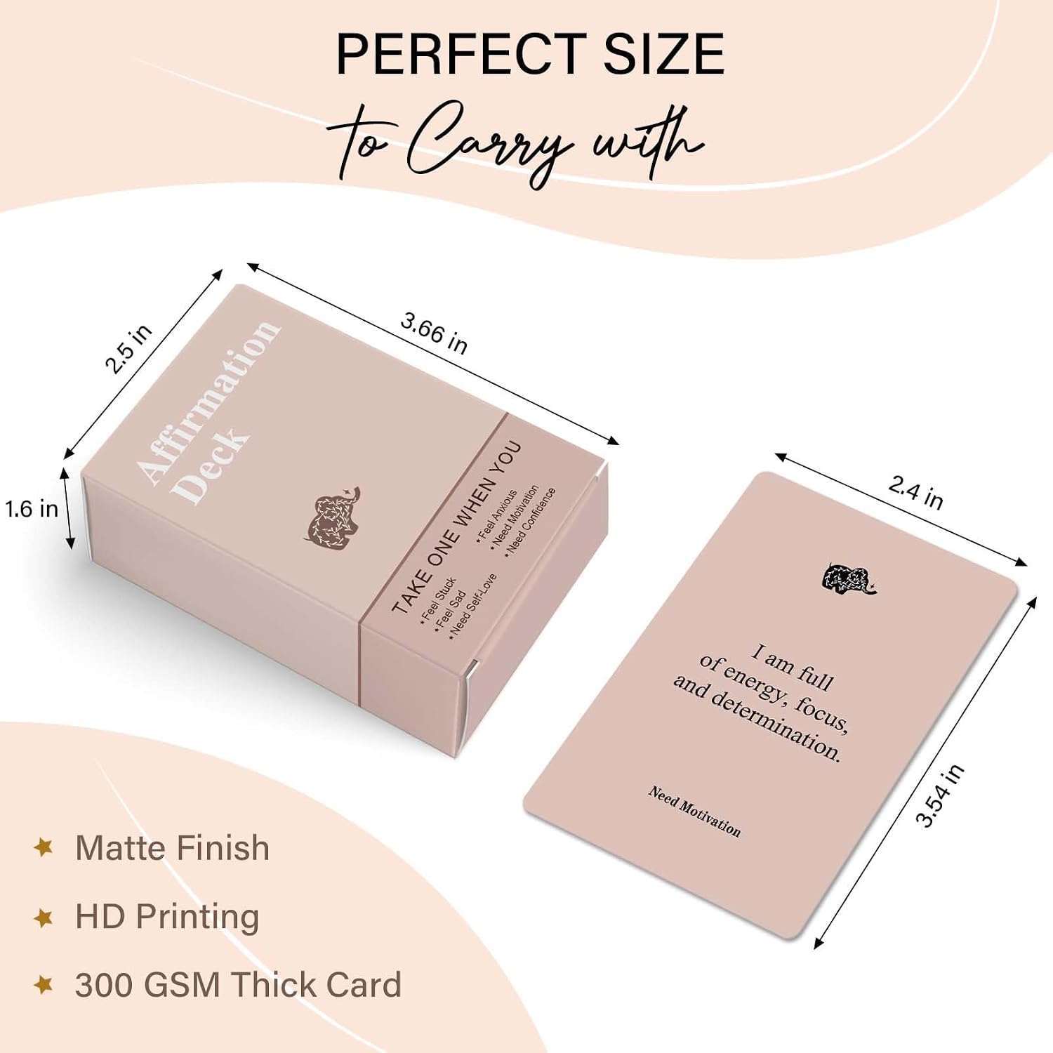 Affirmation Cards for Women, 120 Positive Affirmation Cards (6 Themes), Daily Affirmations for Inspiration, Mindfulness & Self Care, Uplifting Gift for Women - Image 3