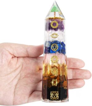 7 Chakra Crystal Wand – Handmade ...