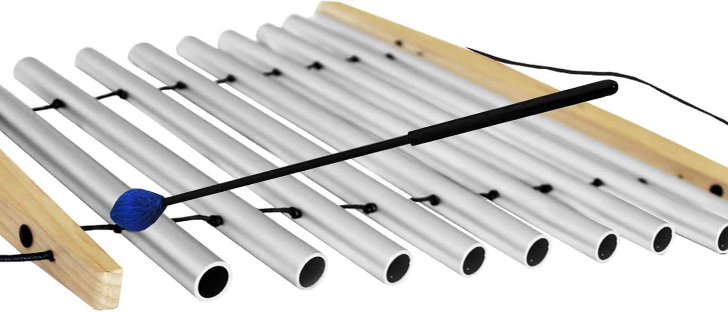Handy Chime with Mallet for Relaxing Sound Bath Meditation Yoga Class Energy Refresh 9 Tone Swing Chime Sound Healing Instrument - Image 3