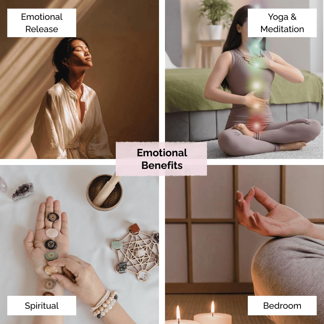7 Chakra Essential Oil Diffuser Blend Gift Set by Aromafume | 7X 10ml/0.33 fl oz |Aromatherapy Oils for Meditation, Chakra Balance| Yoga & Reiki Gifts| Essential Oil Set for Plexus, Root Chakra - Image 5