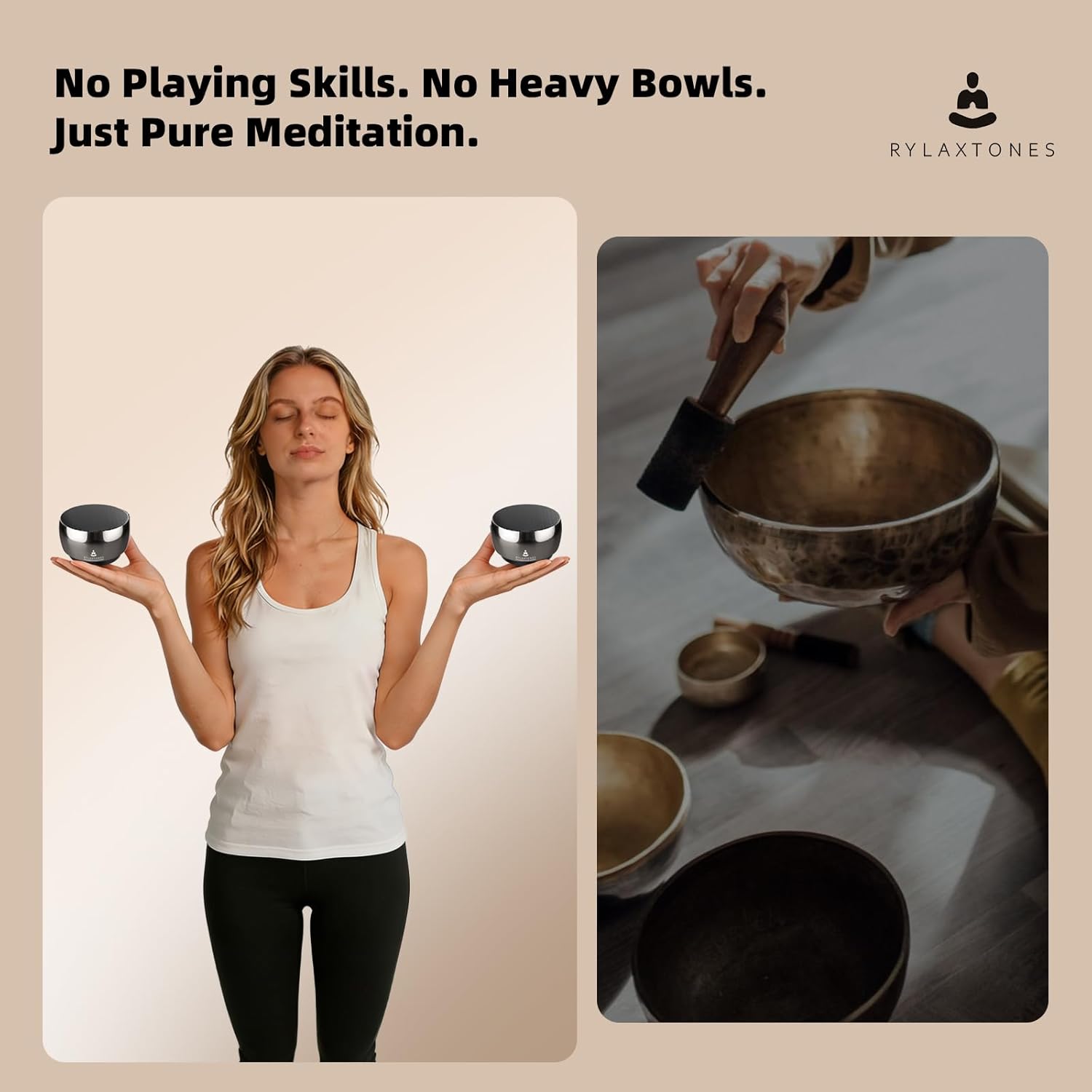 Meditation System,Electronic Tibetan Singing Bowl,Sound Bath Machine for Meditation,Mindfulness,Sound Bath,Chakra Healing, Stress Relief,Sound Therapy,Yoga Practice,Relaxation - Image 2
