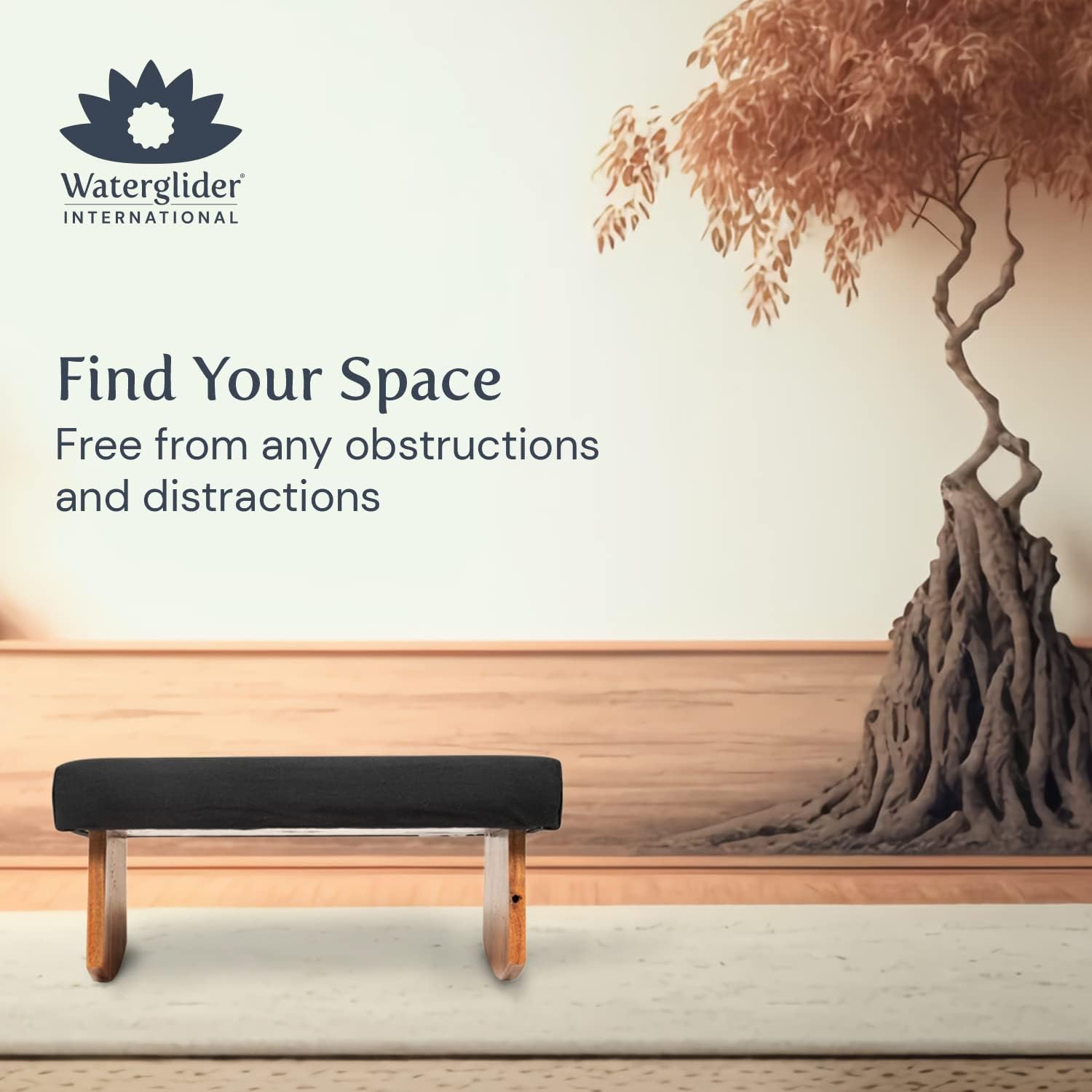 Meditation Bench (NAT. White), Seiza, Sustainable Acacia Wood with Curved Bottom Edges for The Perfect Posture, Meditation Stool, Prayer Bench, Meditation Chair, Yoga Stool - Image 7