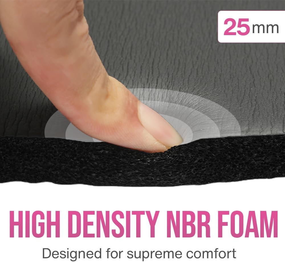 Kinesis Yoga Knee Pad Cushion - Extra Thick 1 inch (25mm) for Pain Free Yoga - Includes Breathable Mesh Bag for Easy Travel and Storage (Does Not Include Yoga Mat) - Image 6