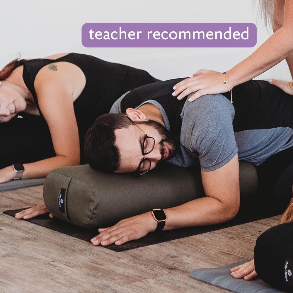 Hugger Mugger Standard Yoga Bolster - Firm, Supportive, Handmade, Durable - Image 7