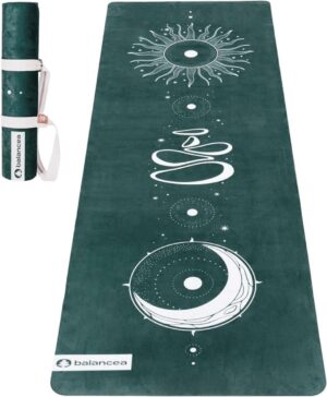 Yoga Mat With Strap 5mm Non Slip Su...
