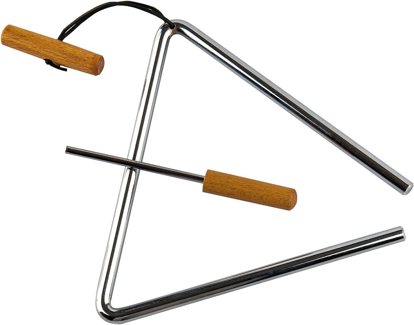Musfunny Triangle Hand Percussion with Striker, Rhythm Steel Triangles Musical Instrument (8 inch) - Image 4