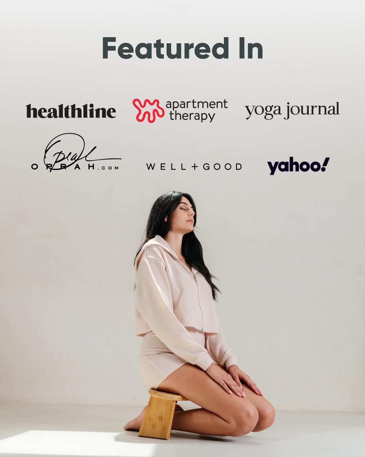 Mindful Modern Folding Meditation Bench - Bamboo Kneeling Stool with Locking Magnetic Hinges - Portable Cross Legged Folding Seiza Chair w/Travel Bag - Image 7