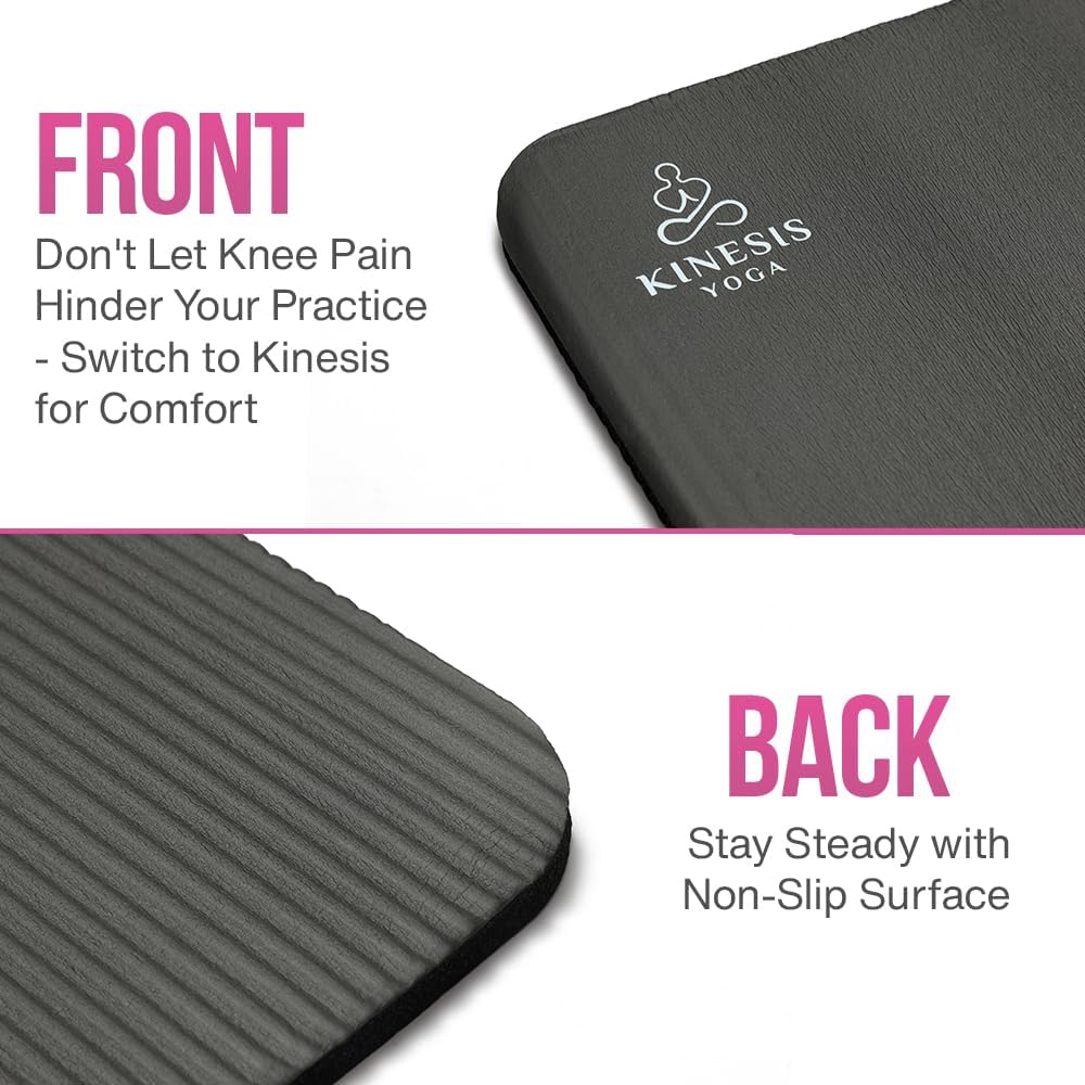 Kinesis Yoga Knee Pad Cushion - Extra Thick 1 inch (25mm) for Pain Free Yoga - Includes Breathable Mesh Bag for Easy Travel and Storage (Does Not Include Yoga Mat) - Image 5