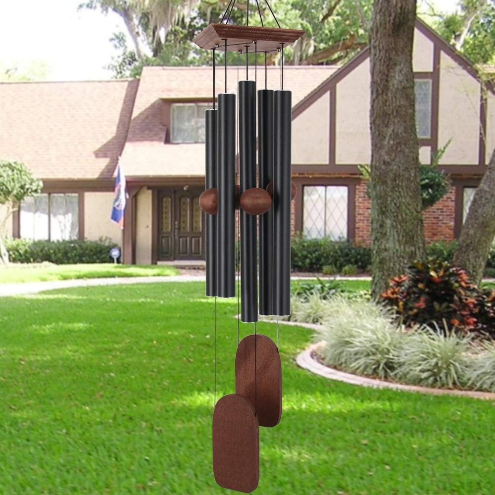 Astarin Wind Chimes Outdoor Deep Tone, Memorial Wind Chimes Outdoor, Gifts for Housewarming/ Mother Day/ Christmas, Outdoor Decor for Patio, Garden, Yard, Home (36 Inch Black Wind Chime) - Image 5