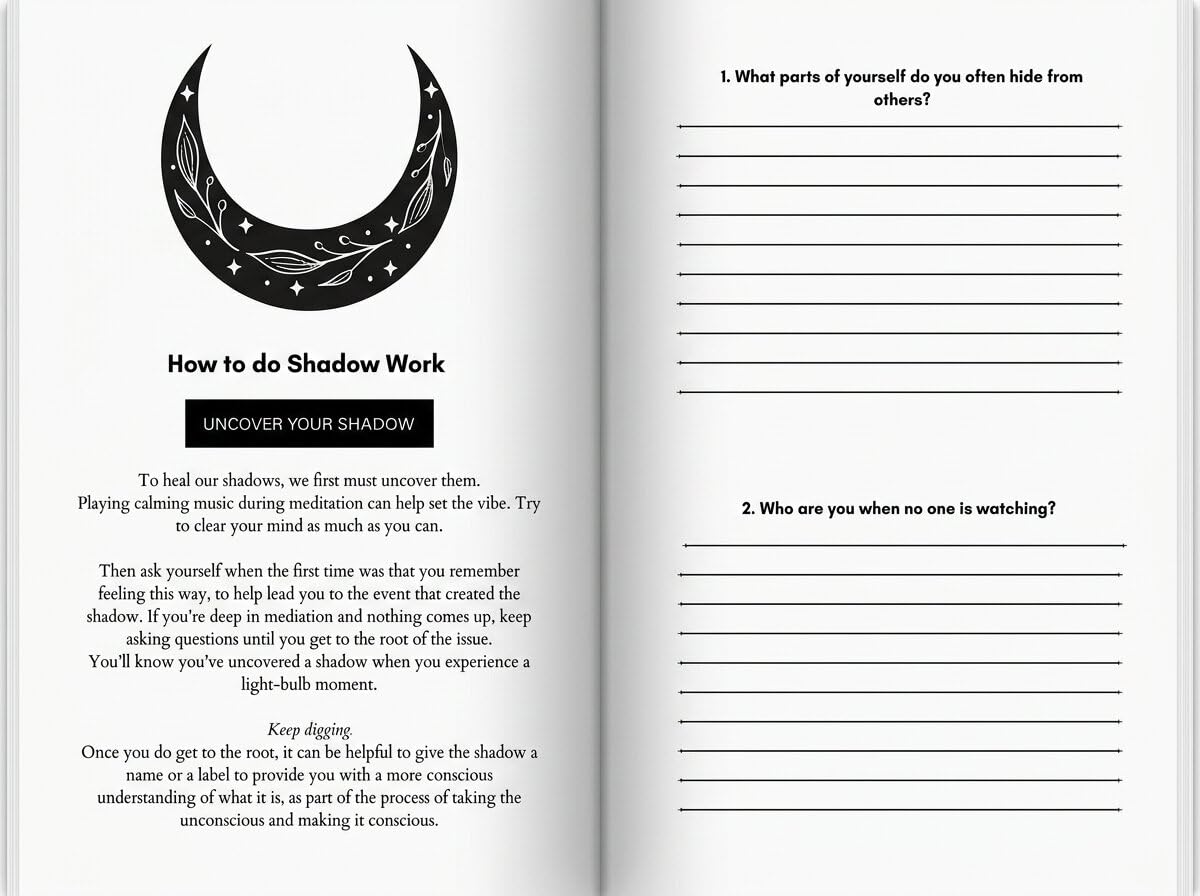 Carl Jung–Based Shadow Work Journal and Workbook for Deep Healing: Guided Prompts for Emotional Healing, Trauma Recovery, and Mindful Living - Image 3