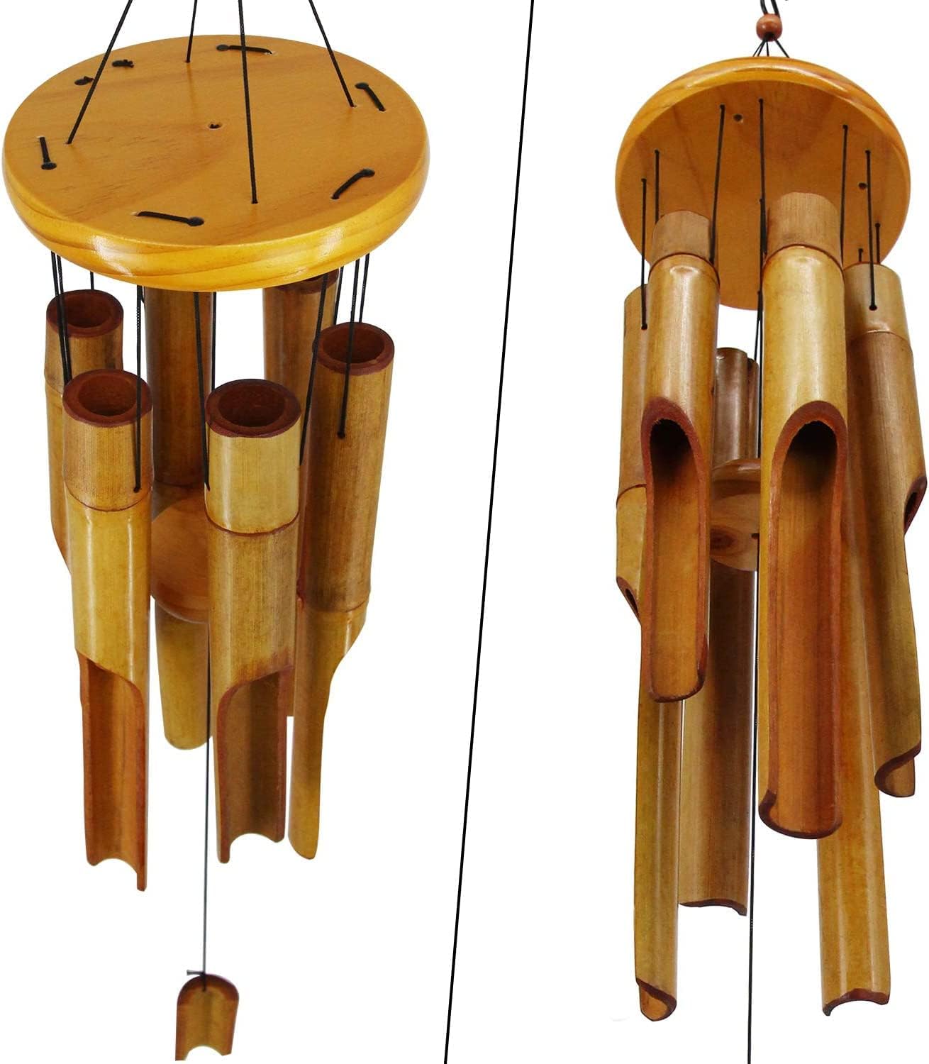 Bamboo Wind Chimes Outdoor,Wooden Wind Chimes with Melody Deep Tone,30" Classic Zen Garden Windchime for Relaxation, Grace.Home Décor for Patio, Garden or Indoor(FSC Certified) - Image 5