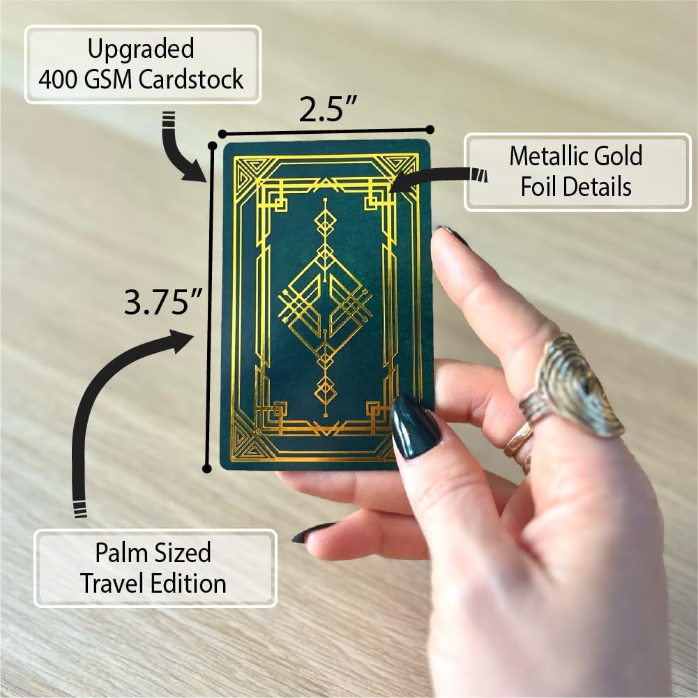 True Intentions: A Mind Reading Oracle Deck - Psychic Cards with Meanings on Them to Reveal Hidden Motives and Unspoken Truths - Sparks Intuition (Travel Edition (55 Palm Sized Cards)) - Image 2