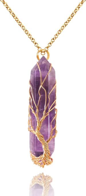 VIBILIA Healing Crystal Necklace Tr...