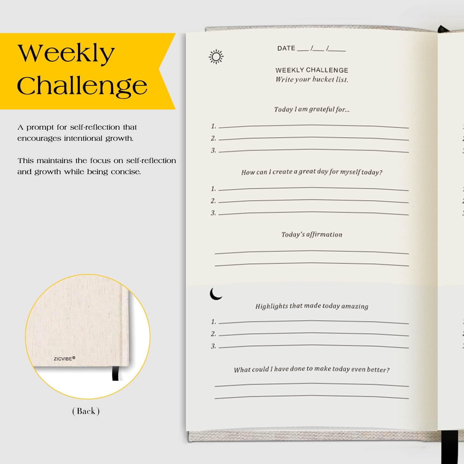 The Original Gratitude Journal - Daily Gratitude Practice with Inspiring Prompts & Quotes for Mindfulness, Reflection & Personal Growth 2026 - Wellness Journal for Men & Women - Image 7