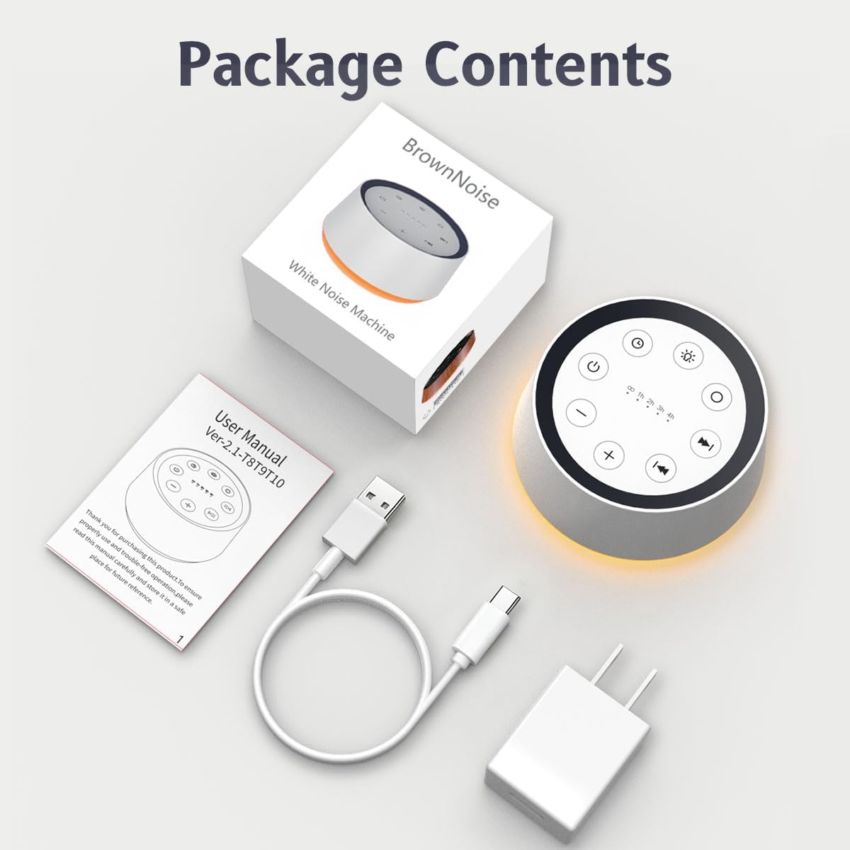 Brown Noise Sound Machine with 30 Soothing Sounds 12 Colors Night Light White Noise Machine for Adults Baby Kids Sleep Machines Memory Function 36 Volume Levels 5 Timers for Home Office Travel - Image 7
