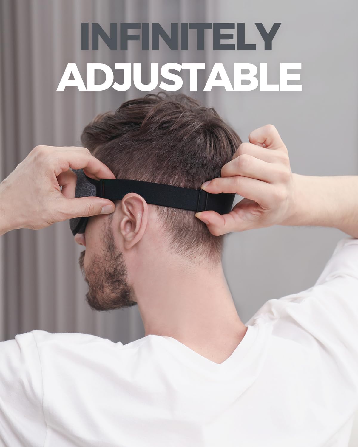 MZOO Luxury Sleep Mask for Back, Side Sleeper, Complete Light Blocking Sleeping Eye Mask Night Blindfold, 3D Zero Pressure & Spacious for Lash Extensions, Breathable Soft Eye Cover Flight Nap Travel - Image 6
