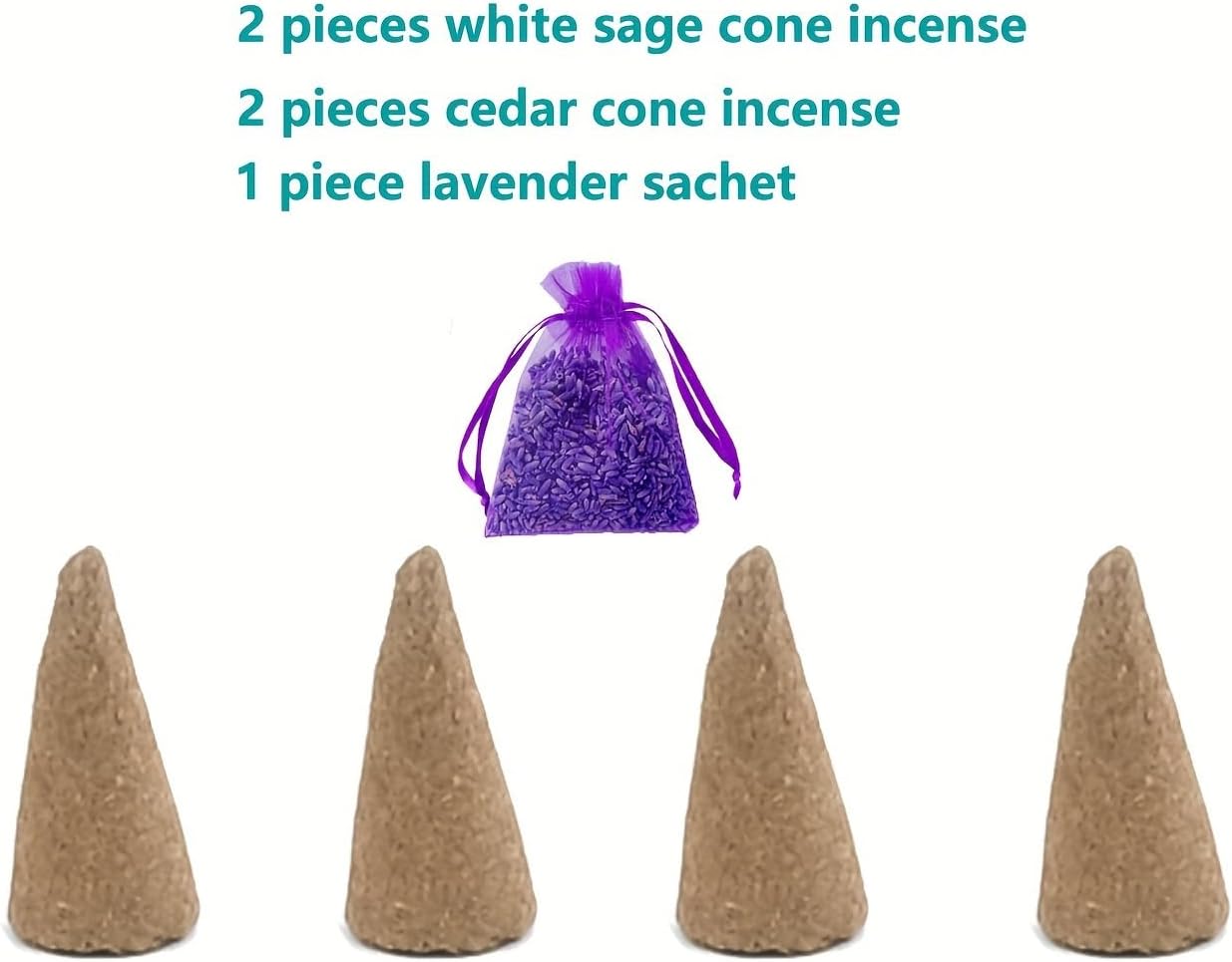 White Sage Smudging Kit Smudge Stick Gift Kit Smudging & Energy Cleansing Kit with Amethyst, White Sage, Palo Santo, Abalone Shell, Stand & Lavender ~ Sage Cedar Incense for Cleansing House - Image 8