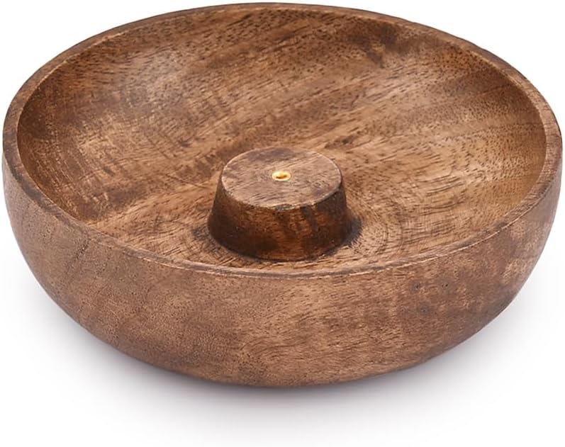 EDHAS Incense Burner Stick Holder Bowl, Ash Catcher Bowl for Home Décor, Meditation, Yoga (5" x 5" x 1.5") - Image 3