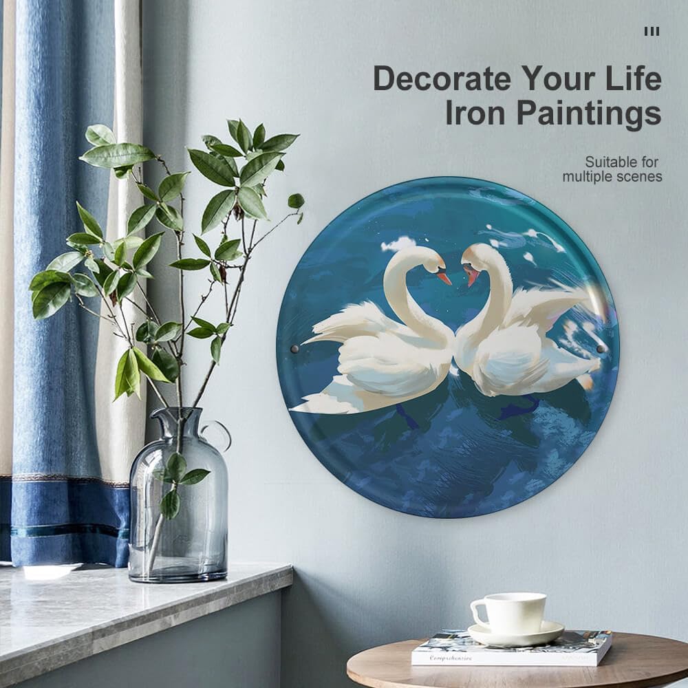 Zodiac Wheel Rustic Round Metal Tin Sign Constellations Chart,Astral Chart Sign,12 Astrology Zodiac Signs, Horoscope Gift,Wreath Signs for Home Kitchen Wall Decor 12x12 Inch - Image 5