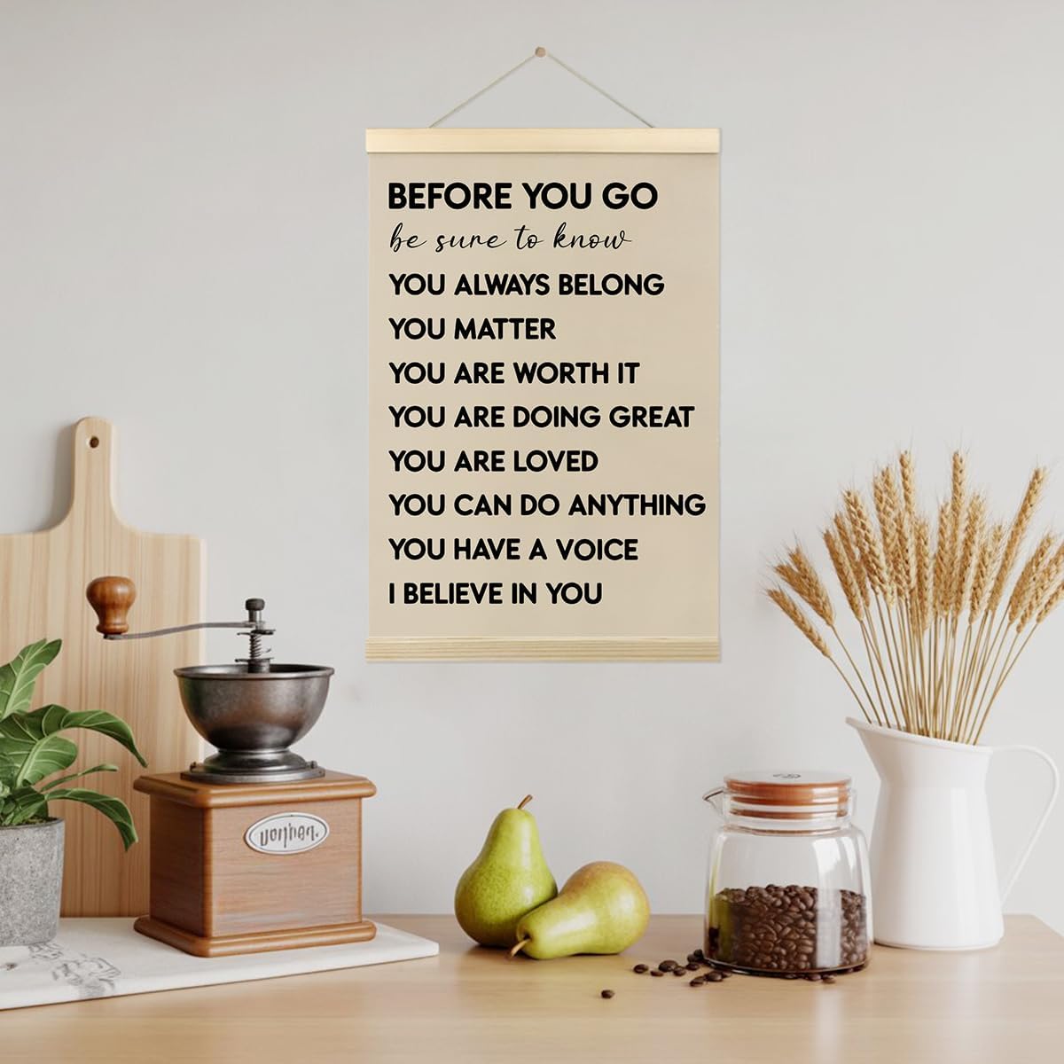 Mental Health Poster Hanger Frame Positive Affirmations Wall Art Decor Therapist Nurse Office Signs Wall Decor For Office Kids Teen Girls Room Bedroom Playroom Hanging Banner Decor 12X16 In - Image 6