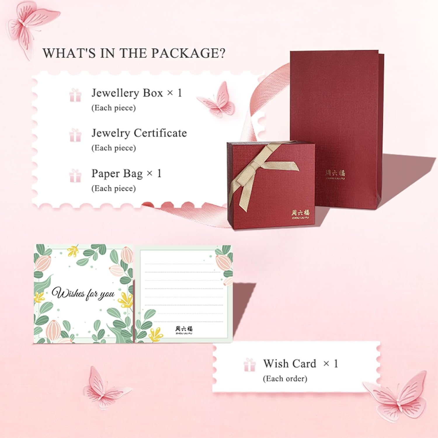 ZHOU LIU FU White Jade Dangle Earrings 24K Gold Hollow Butterfly Ruyi Jade Drop Earring Healing Gemstone Natural Dainty Jewelry for Women Her Mom Daughter Anniversary Birthday Present Y0914874 - Image 5